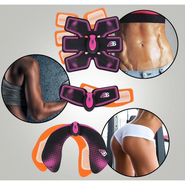 Електростимулятор м’язів преса та сідниць HMS ABS Master Pro Multi Set