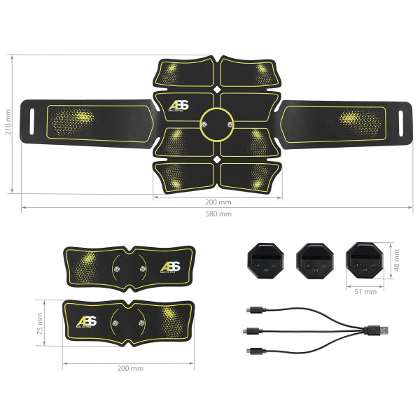 Електростимулятор м’язів преса та рук HMS ABS Master Pro Super