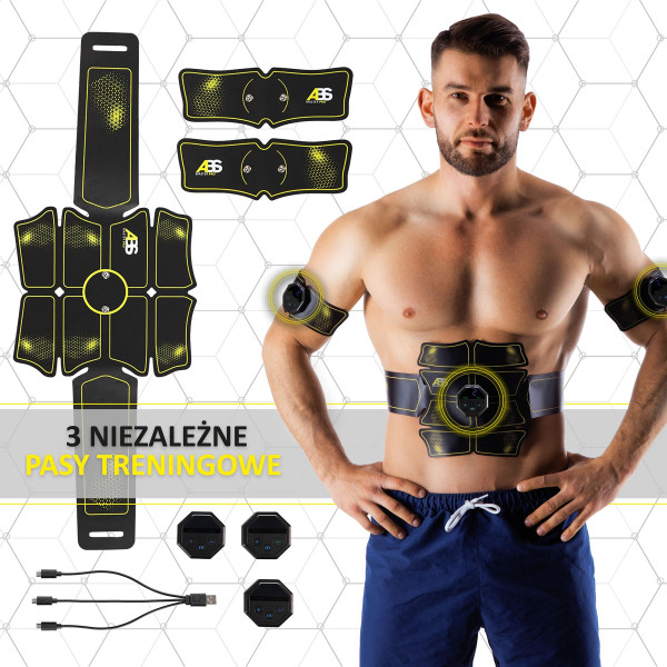 Електростимулятор м’язів преса та рук HMS ABS Master Pro Super