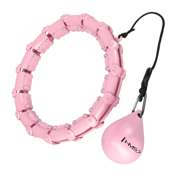 Хула-хуп з тягарцем PlusSize HMS HHW11 60-126 см, рожевий Хула-хуп з тягарцем PlusSize HMS HHW11 60-126 см, рожевий