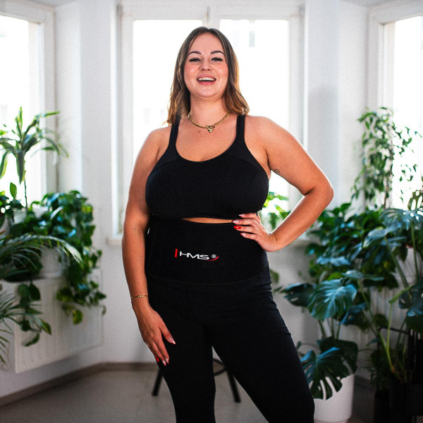 Хула-хуп з тягарцем HMS Plus Size Set HHW12, чорний 