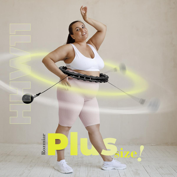 Хула-хуп з тягарцем HMS Set HHW11, чорний