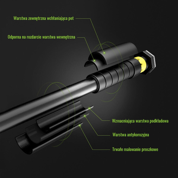 Турнік у дверний отвір HMS Premium DD200 68-100см