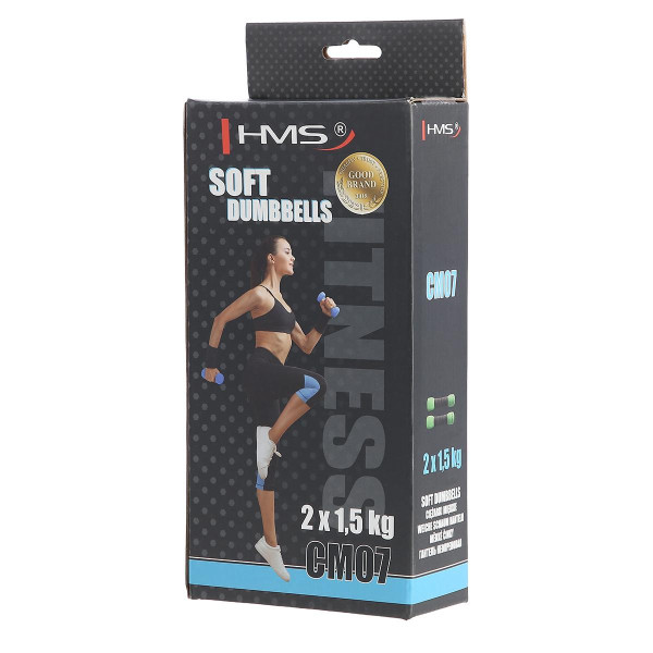М’ягкі гантельки для фітнесу HMS CM07 2х1,5кг