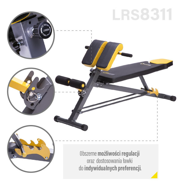 Лава для жиму 3в1 HMS Premium LSR8311