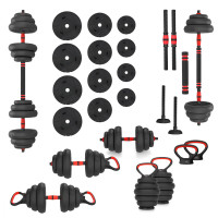 Гантелі розбірні 20кг, набір 6в1 зі штангою та гирями HMS SGN120 Pro