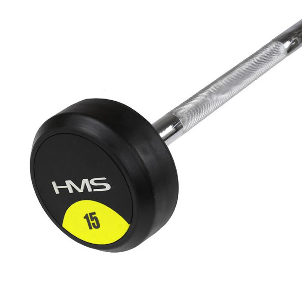 Штанга фіксована обгумована HMS GSG15 15кг
