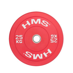 Диск бамперний олімпійський HMS CBR25 25кг червоний