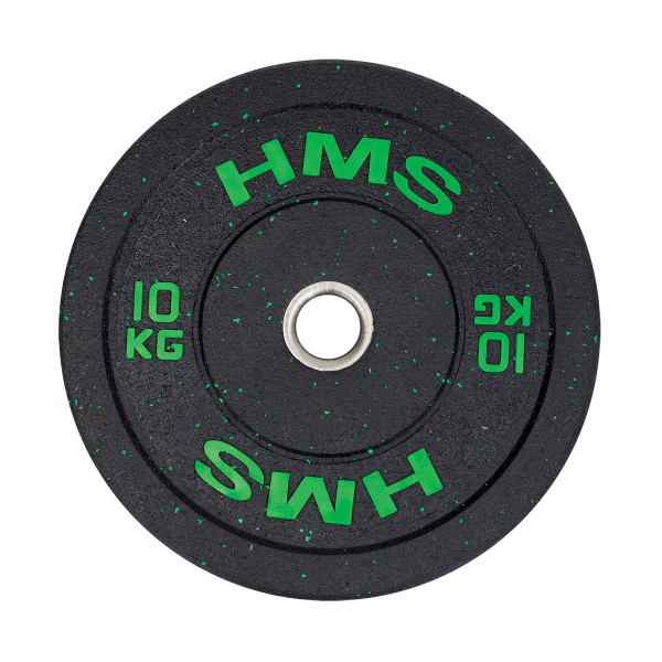 Диск бамперний олімпійський HMS HTBR10 10кг зелений Диск бамперний олімпійський HMS HTBR10 10кг зелений