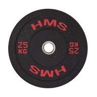 Диск бамперний олімпійський HMS HTBR25 25 кг червоний