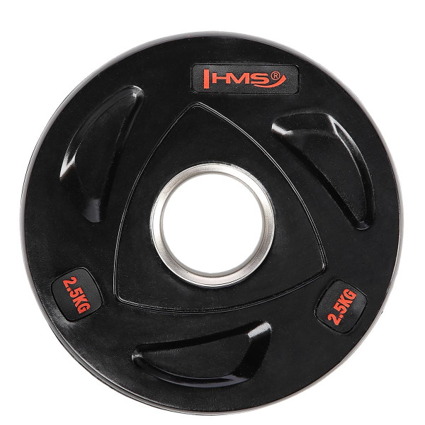 Диск олімпійський HMS TOX02 чорний 2.5кг Диск олімпійський HMS TOX02 чорний 2.5кг