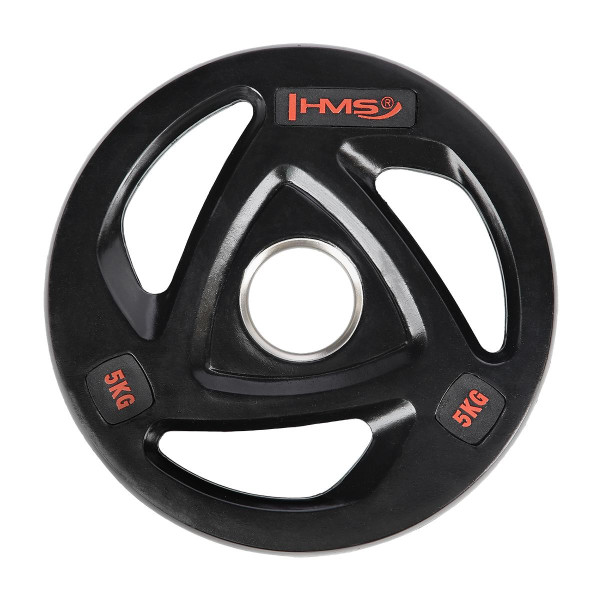 Диск олімпійський HMS TOX05 чорний 5кг Диск олімпійський HMS TOX05 чорний 5кг