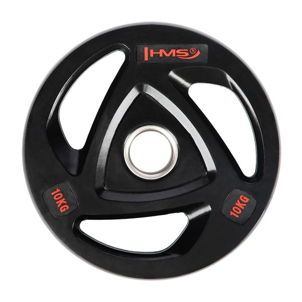 Диск олімпійський HMS TOX10 чорний 10кг Диск олімпійський HMS TOX10 чорний 10кг