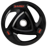 Диск олімпійський HMS TOX25 чорний 25кг