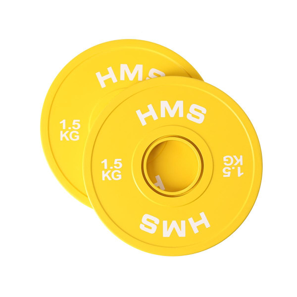 Диск бамперний олімпійський HMS CBRS15 2x1.5кг Диск бамперний олімпійський HMS CBRS15 2x1.5кг