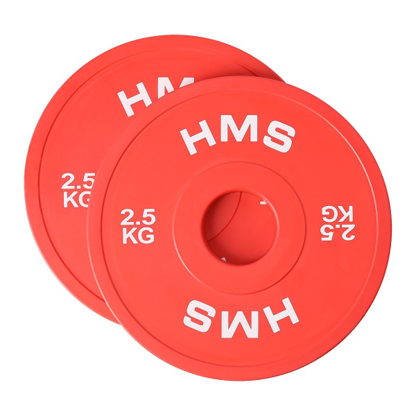 Диск бамперний олімпійський HMS CBRS25 2x2.5кг Диск бамперний олімпійський HMS CBRS25 2x2.5кг