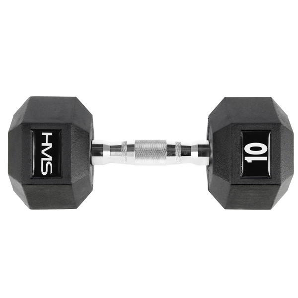 Гантель з фіксованою вагою HMS HEX Pro 10кг