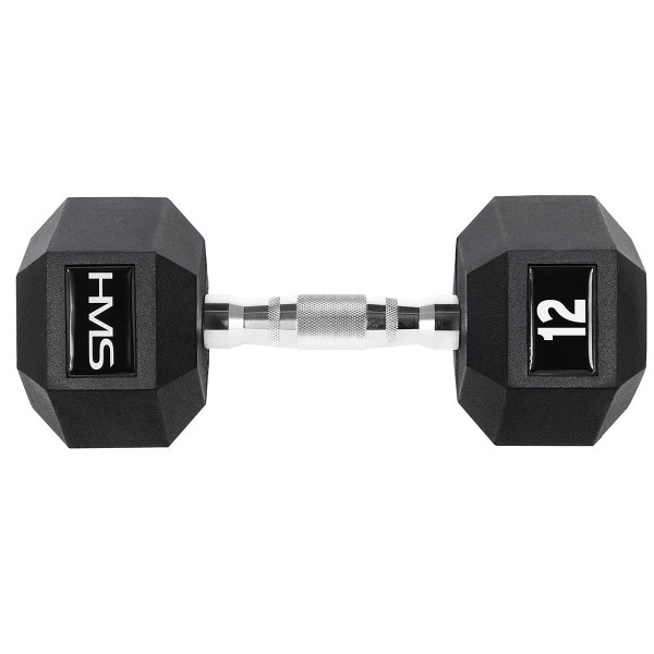 Гантель з фіксованою вагою HMS HEX Pro 12кг