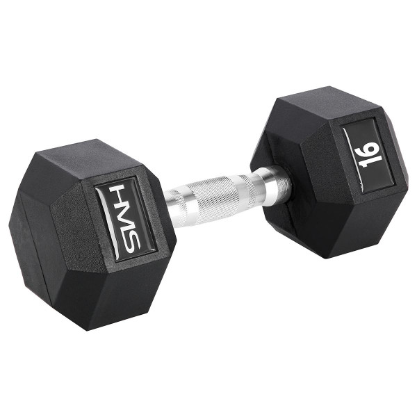 Гантель з фіксованою вагою HMS HEX Pro 16кг