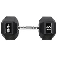Гантель з фіксованою вагою HMS HEX Pro 18кг