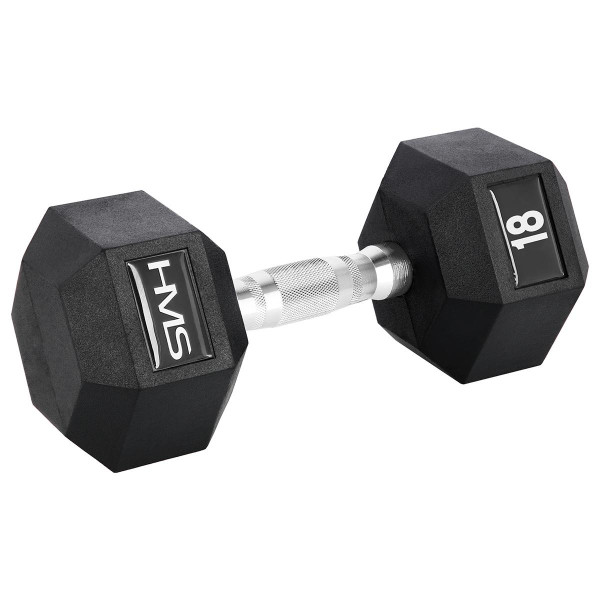 Гантель з фіксованою вагою HMS HEX Pro 18кг