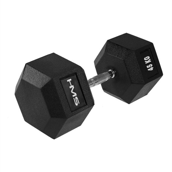 Гантель з фіксованою вагою HMS HEX Pro 45кг