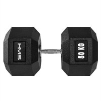 Гантель з фіксованою вагою HMS HEX Pro 50кг