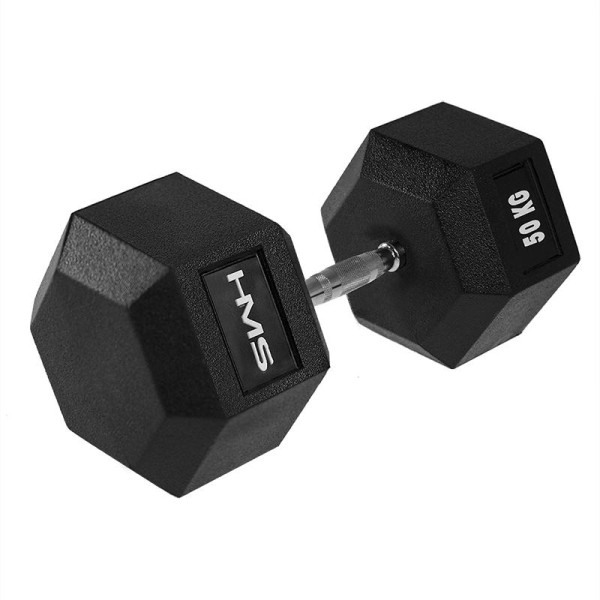 Гантель з фіксованою вагою HMS HEX Pro 50кг