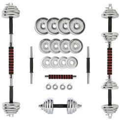 Гантелі розбірні 21кг з функцією штанги у валізі HMS STC21