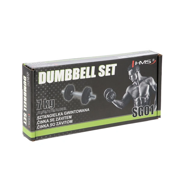 Гантель розбірна 7кг металева HMS SG01